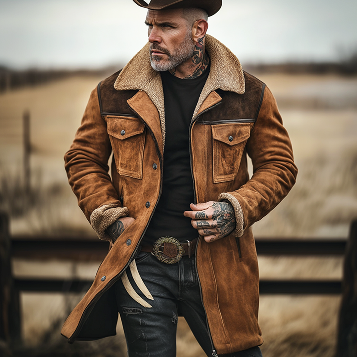 Kraveno | Cappotto vintage outdoor con molte tasche